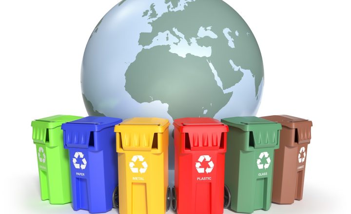Bidoni per smaltimento rifiuti in azienda
